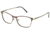 Exces 3133 Single Vision Prescription Eyeglasses, Brown/Green Frame, EX3133552SV