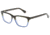 Exces 3136 Single Vision Prescription Eyeglasses, Demi Amber/Blue Frame, EX3136804SV