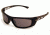 Extreme Optiks AQT Sunglasses, Matte Black Frame, Smoke with Silver Mirror Flash Lens, 10217814.FGX