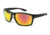 Extreme Optiks DB8 Sunglasses, Rubberized Black Frame, Smoke with Silver Mirror Flash Lens, 10233012.FGX