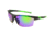 Extreme Optiks EOG 9 Sunglasses, Matte Metallic Graphite Frame, Smoke HD with Green Mirror Flash Lens, 10228943.FGX