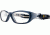 F8 MORPHEUS 3Protective Eyewear Shiny Navy Blue Frame,Clear Silver Flash Lens, Unisex MORPH3SHNB5520CSF