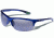 Gargoyles FLUX Sunglasses, Blue Frame, Smoke Polarized with Silver Mirror Lens, Polarized, 10700189.QTM