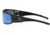 Gatorz Magnum Sunglasses, Asian Fit, Black Frame, Smoked Polarized w/ Blue Mirror Lens, AF-MAGBLK01P-B