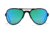 Gatorz Skyhook Sunglasses, Black Frame, Brown Polarized w/Green Mirror Lens, GZ-09-023