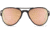 Gatorz Skyhook Sunglasses, Black Frame, Rose Polarized w/Gold Mirror Lens, GZ-09-026