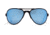 Gatorz Skyhook Sunglasses, Black Frame, Smoke Polarized w/Blue Mirror Lens, GZ-09-022