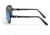 Gatorz Skyhook Sunglasses, Black Frame, Smoke Polarized w/Blue Mirror Lens, GZ-09-022