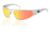 Gatorz Wraptor Sunglasses, Polished Frame, Sunburst Multi-Chrome Lens WRAPOL13M