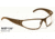Gatorz Wraptor Sunglasses, Desert Brown Frame, Clear Lens WRADBN06
