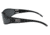 Gatorz Wraptor Sunglasses, Patriot Red Line American Flag, Smoked Polarized Lens, RL-WRABLK01P