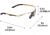 Girls With Guns Afire Protective Shooting Safety Glasses, Gold Frame, Clear Lenses, One Size, 2370