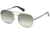 Guess GU5201 Sunglasses - Shiny Dark Nickeltin Frame Color, Green Mirror Lens Color