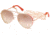 Guess GU7607 Sunglasses - Shiny Rose Gold Frame Color, Bordeaux Mirror Lens Color