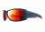 Julbo Armor Single Vision Prescription Sunglasses, Matte Blue/Red Frame, J4921136SV