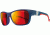 Julbo Coast Single Vision Prescription Sunglasses, Matte Dark Blue / Red Frame, Spectron 3 + Mlayer Red Lens-J4721112SV