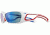 Julbo Pipeline Sunglasses; White/Blue/Red Frame w/  Polarized Blue Lenses 4289111