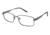 LAmy C By 617 Single Vision Prescription Eyeglasses - Frame GUNMETAL/BLACK, Size 56/17mm CYCBL61702