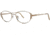 LAmy C by L'Amy 506 Progressive Prescription Eyeglasses - Frame Gold, Size 51/16mm CYCBL50602