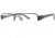 LAmy Justine Progressive Prescription Eyeglasses - Frame Brown/Green, Size 50/17mm LYJUSTINE02