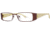 LAmy Orfea 1012 Single Vision Prescription Eyeglasses - Frame Brown/Lime, Size 52/15mm LYORFEA101206