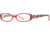 Laura Ashley Evelyn SELA EVEL00 Single Vision Prescription Eyeglasses - Cranberry SELA EVEL005240 RD