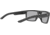 Leupold Becnara Sunglasses, Matte Black/Gloss Black Frame, Square Shadow Gray Flash Lens, Polarized, Regular-Wide, 179102