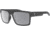Leupold Becnara Sunglasses, Matte Black/Gloss Black Frame, Square Shadow Gray Flash Lens, Polarized, Regular-Wide, 179102