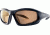 Liberty Sport Suns TORQUE 1 Protective Eyewear Translucent Black Frame,Brown Bronze Lens, Unisex RS-TQ1TBLK6017130BBM