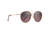 Maui Jim Even Keel Polarized Round Sunglasses, Rose Gold w/ Translucent Coconut Matte Brown Frame, Maui Rose Lens, Rose Gold w/ Translucent Coconut Matte Brown RS534-16R