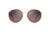 Maui Jim Even Keel Polarized Round Sunglasses, Rose Gold w/ Translucent Coconut Matte Brown Frame, Maui Rose Lens, Rose Gold w/ Translucent Coconut Matte Brown RS534-16R