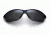 Maui Jim Hot Sands Sunglasses, Black w/Blue, Grey Lenses, Black w/Blue 426-03