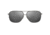 Maui Jim Kami Polarized Aviator Sunglasses, Gunmetal Frame, Dual Mirror Silver To Black Lens, Gunmetal DSB778-02D