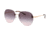Michael Kors SYDNEY MK1037 Sunglasses 11085M-60 - Rose Gold Frame, Blue Pink Gradient Lenses