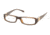 Miu Miu MU14EV SV Prescription Eyeglasses - Striped Brown Demo Lens Frame w/ 51 mm Diameter Lenses, 8AX1O1-5116