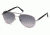 Mont Blanc MB458S Sunglasses - Shiny Palladium Frame Color, Gradient Smoke Lens Color