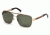 Mont Blanc MB463S Sunglasses - Shiny Rose Gold Frame Color, Green Lens Color
