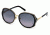 Montblanc MB416S Sunglasses - Shiny Black Frame Color, Gradient Smoke Lens Color