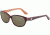 Morgan 207183 Sunglasses, Aubergine Orange Frame, Olive Green Lens, 207183-6915