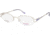National NA0131 Eyeglass Frames - Shiny Light Nickeltin Frame Color