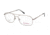National NA0320 Eyeglass Frames - Shiny Gun Metal Frame Color