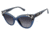 Nicole Miller Corsica Sunglasses - Frame BLUE/DUSTY BLUE, Lens Color Dark Grey Gradient, Size 52/19mm NMCORSICA03