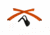 Oakley M2 Earsock/Nosepad Kit, Orange, RKT0153AA OR054