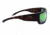 Optic Nerve Blackfoot Sunglasses, Matte Demi Frame, Polarized Copper Lens with Green Mirror Lens 82001
