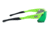 Optic Nerve Neurotoxin 3.0 Sunglasses, Shiny Green Frame, Lens 3 Sets- Smoke with Green Mirror, Copper, Clear 14409