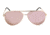 Optic Nerve One Flatscreen Sunglasses, Shiny Rose Gold Frame, Polarized Smoke with Rose Gold Mirror Lens 18049