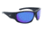 Optic Nerve Triton Sunglasses, Matte Black Frame, Polarized Grey Lens w/Blue Mirror Lens 82010