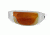 Popticals PopGear Sunglasses, Crystal Matte Frame, Gray/Orange Mirror Lens, 010050-XYOO