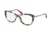 Prada ARROW PR09RV Bifocal Prescription Eyeglasses KAD1O1-51 - White Havana Frame