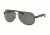 Prada BENBOW PS53PS Sunglasses DG05X1-62 - Black Rubber Frame, Polar Green Lenses